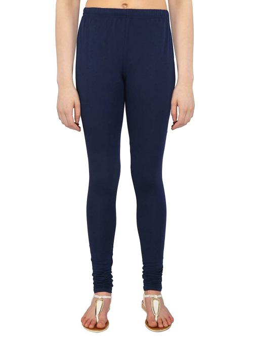 Plus Size Store Women Navy Cotton Leggings (XXL)