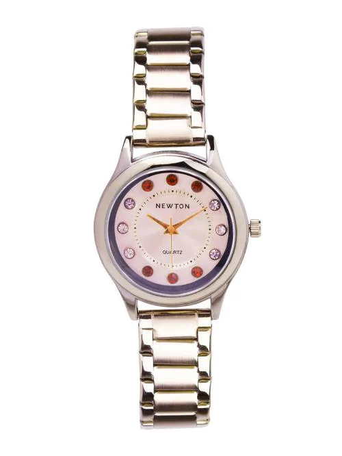 Newton Analog Rose GoldToned Dial With Rose Gold Strap Watch For Women W00183