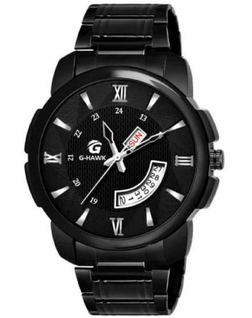 Buy GHAWK Analog Black Dial Black Strap Watch for Men Online at Best