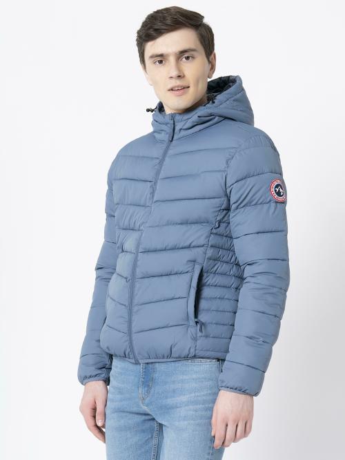 redtape blue plain winter coat