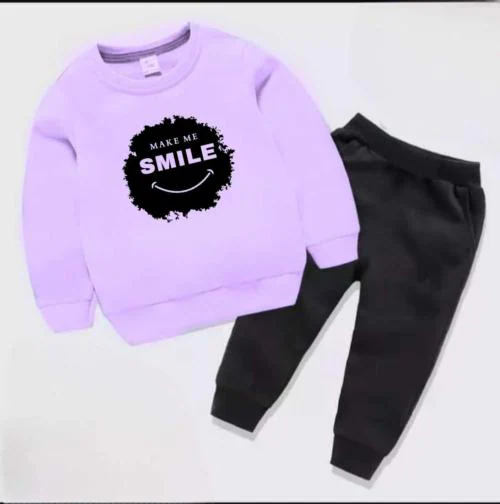 Set in Online and Printed Purple Prices T-Shirt Boy Kids Best Y 2-3 at Buy Sleeve India Round Zenesty Long Pant Neck Baby