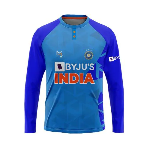 AKIBA Full Sleeves Cricket Printed/Color Polo Neck T-shirt/JERSEY. for Men/Women-(2022)