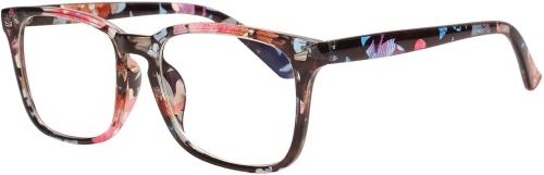 ROZZETTA CRAFT Blue Cut Rectangle Full Rim Multicolor Frames (Men And Women)