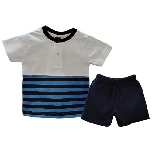 TISTA Pure Cotton T-Shirt and Shorts | Graphic Printed Tess and Shorts Unisex Baby | for Boys & Baby Girls | Half Sleeve T-Shirt | Casual Clothing Set (2-3 Years, Nature)