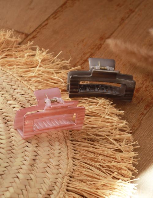 Buy Ayesha Set of 2 Oversized Pink & Black Rectangular Glossy Finish