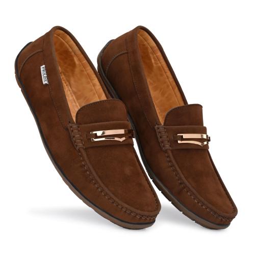 Buy Prolific Men's Casual Suede Loafers Brown Online at Best Prices in