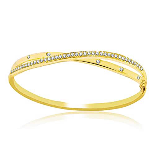Jewelscart American Diamond Gold Plated Women Kada/Bracelet1019 JioMart