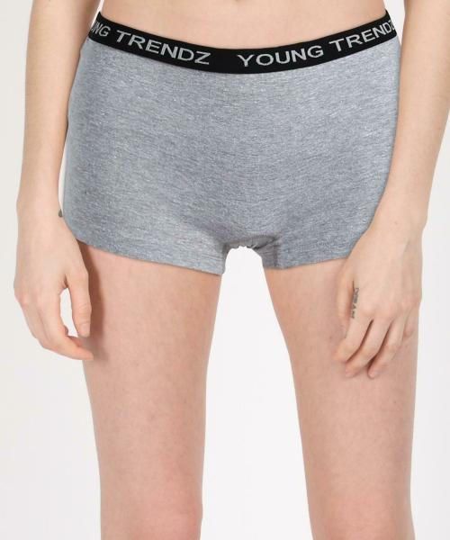 Young Trendz Solid Grey Seamless Outer Elastic Inner Wear