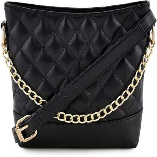 Lychee Bags women Pu Quilted Sling Bag
