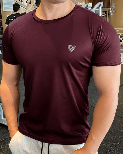 EYEBOGLER Mens Round Neck Regular Fit Short Sleeve T-Shirt