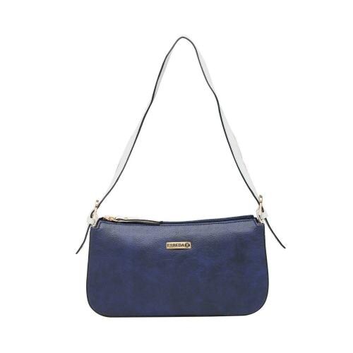ESBEDA D-Blue/White Color Solid Pu Synthetic Material Hand Bag For Women (1765)