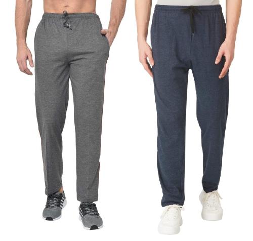 sasta sales Classic Cotton Solid Pajamas and Track Pants for Men 2pcs waist size 30 inch