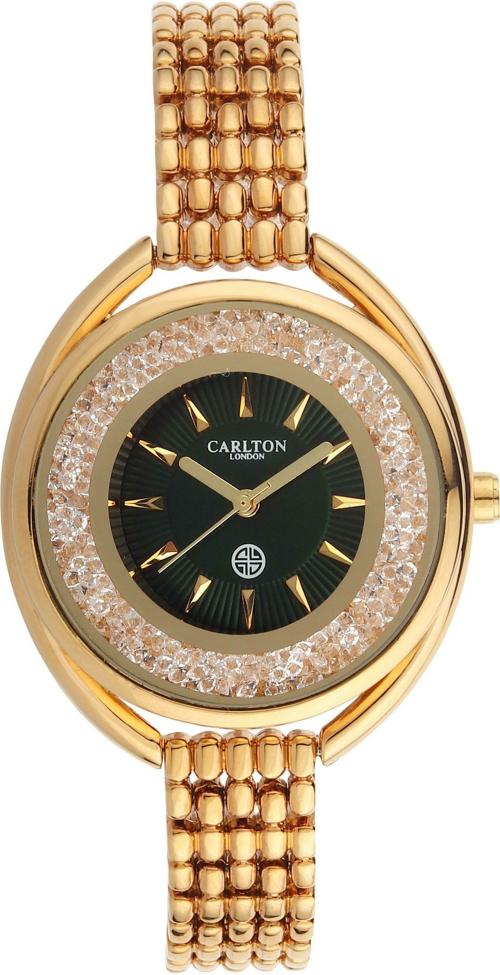 Carlton London Black Analog Watch For Women