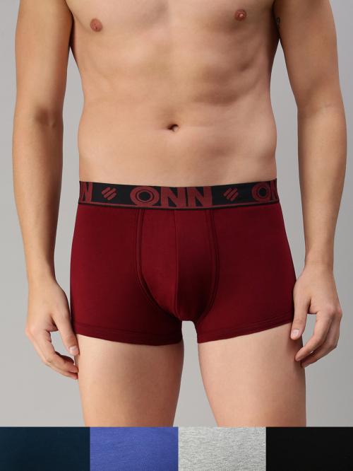 ONN Assorted color Trunks for Men pack of 4