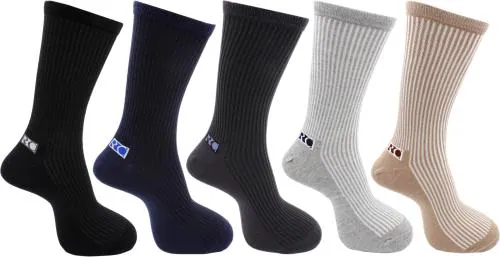 RC. ROYAL CLASS Men's Calf Length Multicolored Cotton Diabetic Socks (Pack of 5 Pair)
