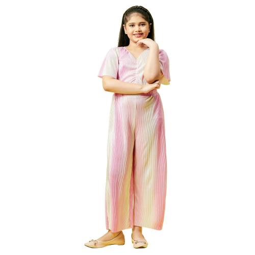Stylobug Girls Pink Polyester Jumpsuit (13 Years-14 Years)