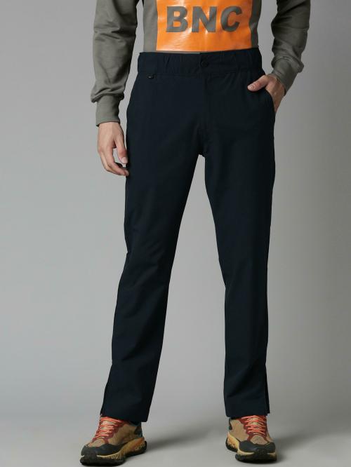 Breakbounce Men's Navy Woven Polyster Pack of 1 Trouser