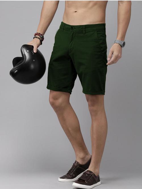 Buy Sarona Solid Men Dark Green Chino Shorts Online at Best Prices in India JioMart.