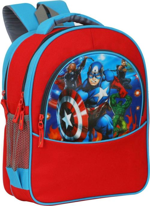 Bayo Red, Blue & Multicolor | Polyester | Avengers School Bag