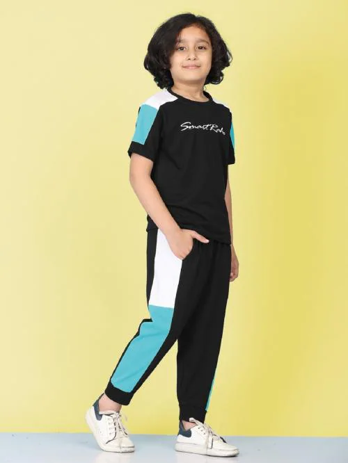 SmartRAHO Boys Casual T-shirt Trackpant Kids Wear | Kids Dress | Boys T Tshirts | T Shirt For Boys | Boys Dress |Baby Boy Dress | Tshirt For Boys | Sweater For Kids | Kids Dress Boys | Kids Boys Dress | Children Dress | Kids T Shirt