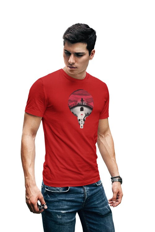 Red - Small Elite Clan Naruto T Shirt For Men