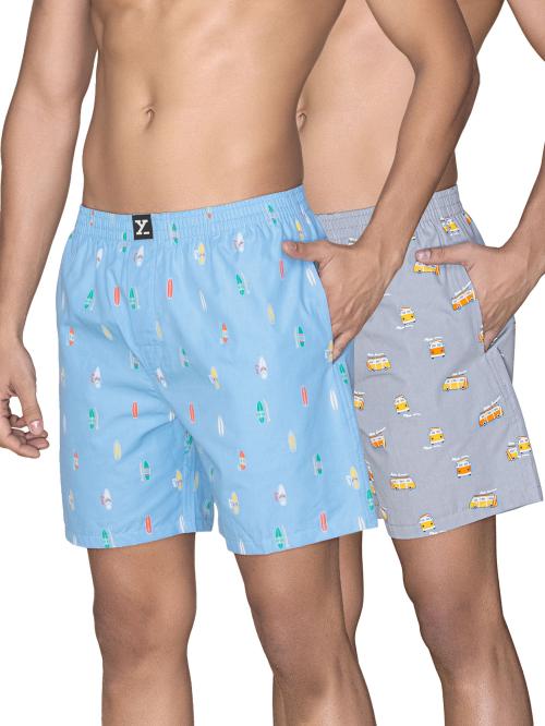 XYXX Pack of 2 Soft Super Combed Cotton SURF Men Boxer