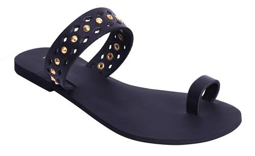 Amica Slexia Women Black Flat Sandal