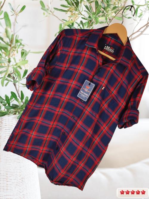 Marc Laurent Men Regular Fit Checkered Spread Collar Casual Shirt