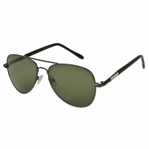 LOF Gold Aviator Full Rim Anti-Reflective Coating Sunglasses for Men