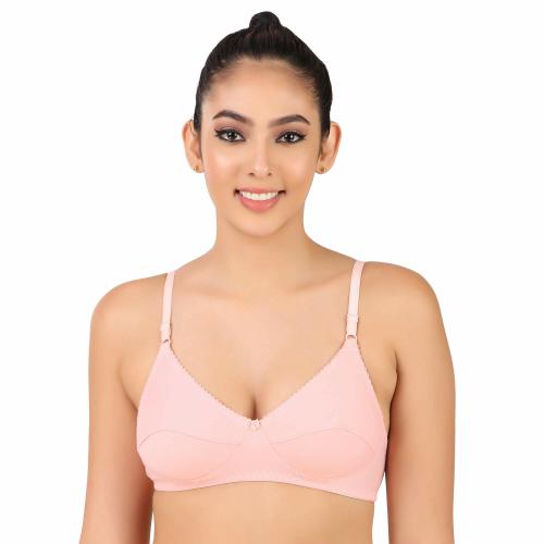 NAGAICH Women's Full Cup Coverage Non Padded Bra for Women's and Girls(Pack Of 1) LightPink_42