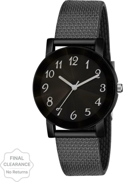 Swisstyle Analog Black Dial and Strap Watch for Men and Women (SS-LR102-BLK-BLK)