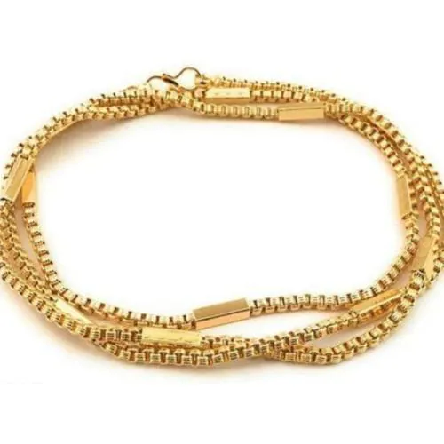 Buy S.H. GOLD Copper Traditional Designer Fashion Jewellery Chain for
