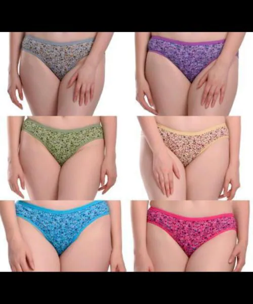 NEW BOOM BOOM A LIFE STYLE FLOWAR PRINT PANTY 6PCS