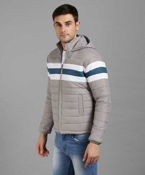 Christy World Men Grey Casual Jacket