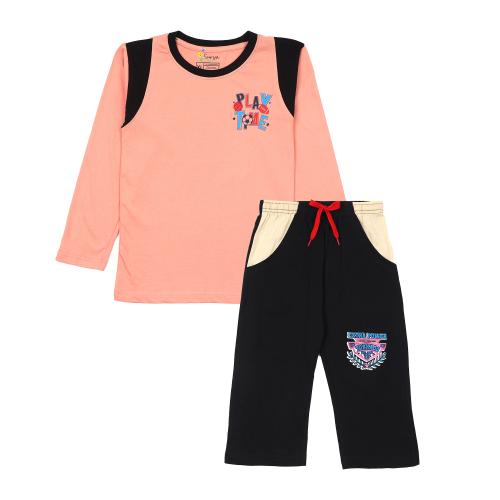 SURYA MAX KIDS FULL SLEEVE T-SHIRT AND SHORTS COMBO