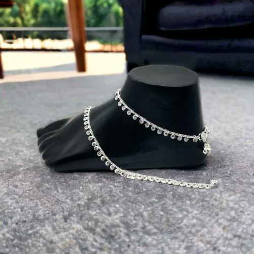 Buy BR Ornaments Shimmering Glittering Women Anklets & Toe Rings Alloy