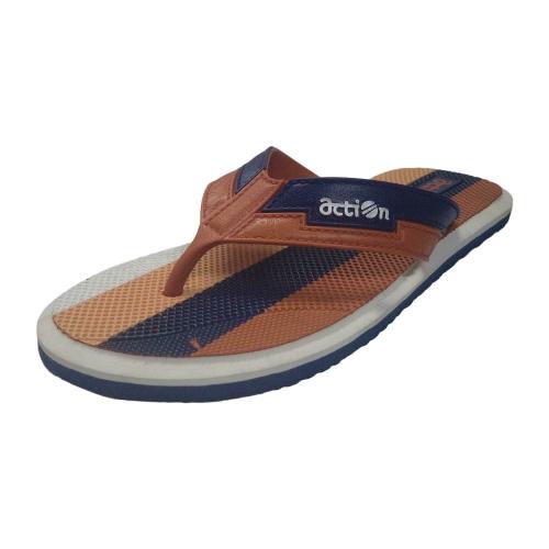 Action Tan Flip Flops for Men