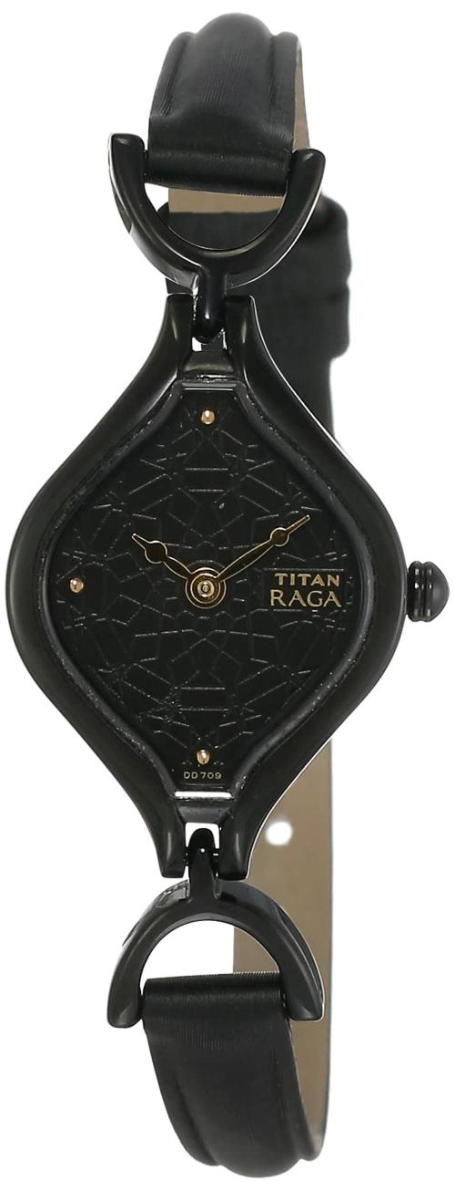 Titan Analog Dial Black Band Brown Watch Nm2531Nl01 For Men
