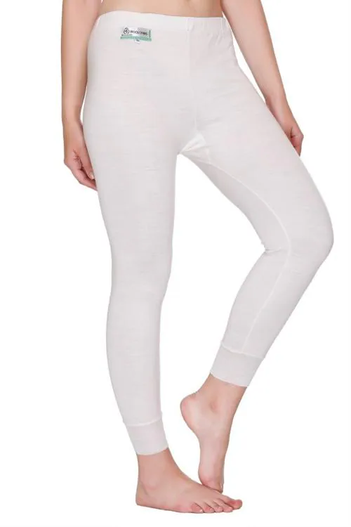 WOOLOVERS White Lower Ladies-42_ Marino Wool