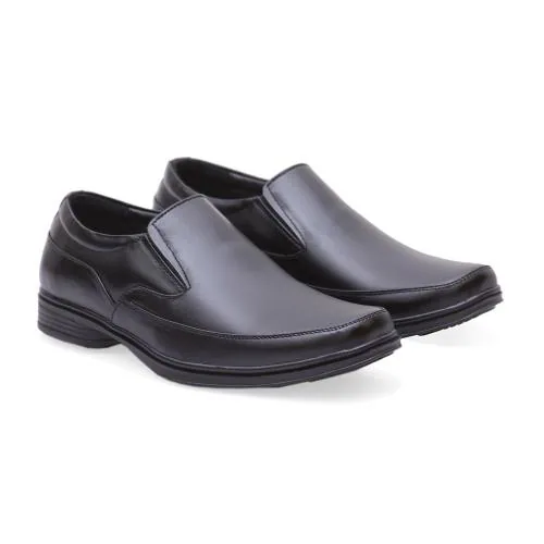 SCEPTRE Black Genuine Leather OFFICE shoes and PARTY wear Formal Shoes without lace for men (SL9532PU)