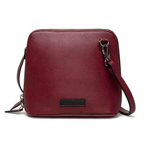 DailyObjects Womens Burgundy Crossbody Bag (Bur-Fau-Leather-Trapeze-Crossbody-Bag)