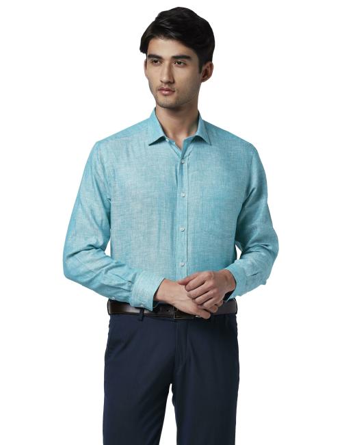 Park Avenue Men Formal Dark Green Shirt