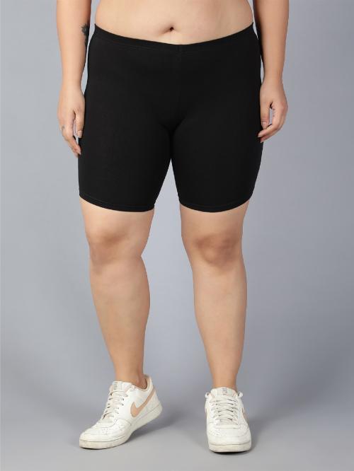 Plus Size Cycling Short for Women Black
