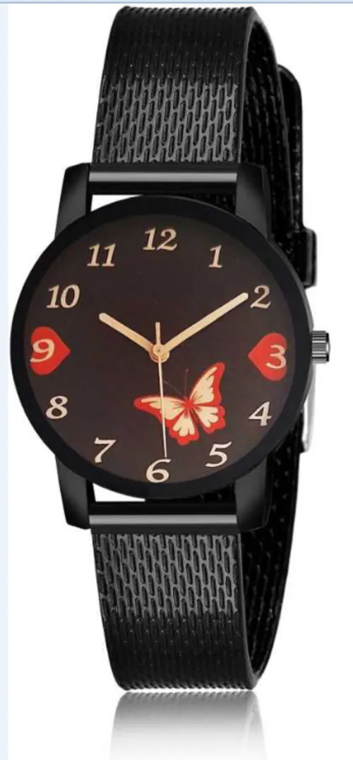 iloz New Generation Latest Stylish Butterfly Leather belt Fashionable Watches for Girls