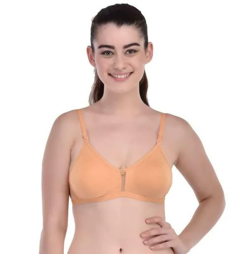 Buy SCTC Women and Girls Mustard Cotton Wire Free Non-Padded Full Coverage  T-Shirt Bra (Size 36) Online at Best Prices in India - JioMart.