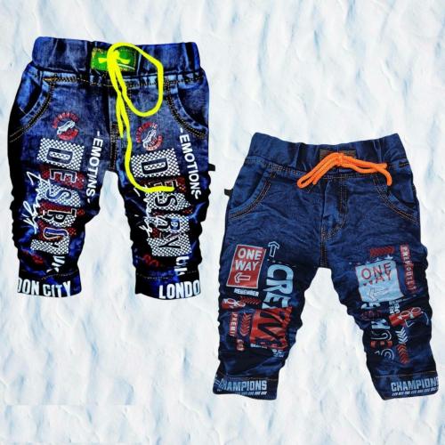 WEARBLISS Baby Boys Blue Denim Jeans (12-18M) - Pack Of 2
