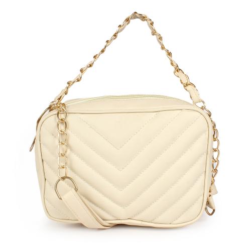 ALLike Embroidered Silling Bag For Girls And Womens Stylish Side Shoulder Crossbody Bags (Biege)