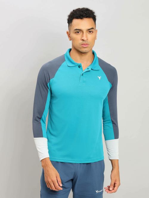 Buy Technosport Men's Polo Neck Full Sleeves TShirt Online at Best