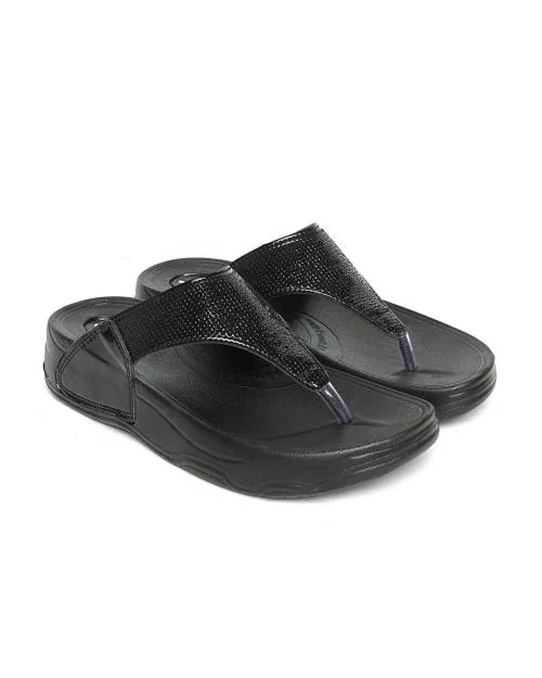 Extavo Women Slipper & Flip Flop Black