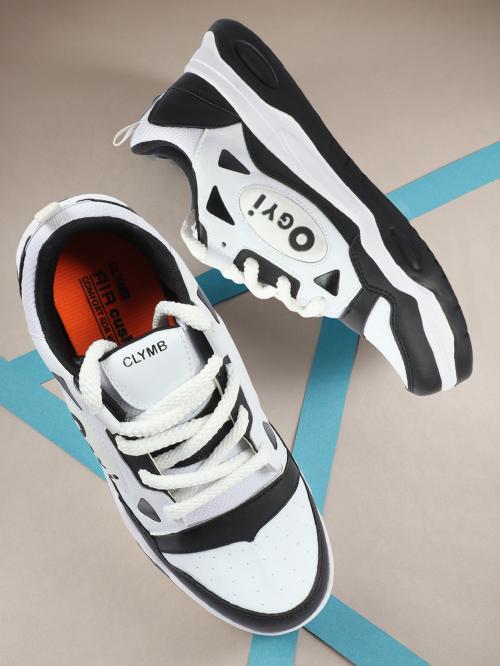 CLYMB Men's OGYI Black Synthetic Lace's Up Walking/Outdoor/Gym & Traning/Sneakers Shoes